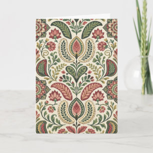 Elegant Vintage Floral Greeting Card  