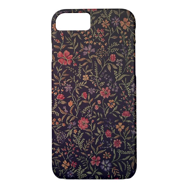 Elegant Vintage Floral iPhone 7 case (Back)