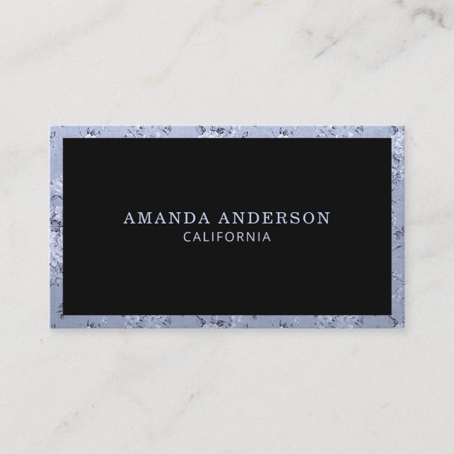 Elegant Vintage Floral Lavender | Business Card (Front)