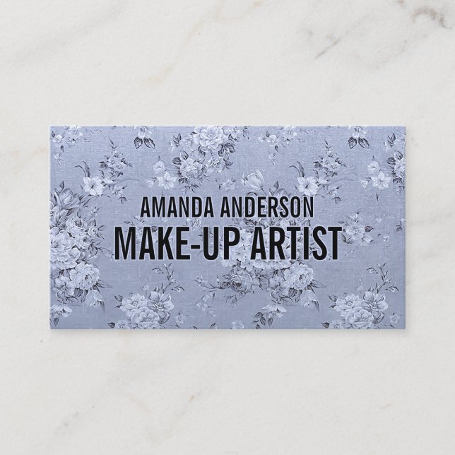 Elegant Vintage Floral Lavender | Business Card (Front)
