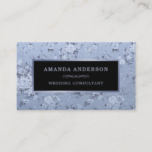 Elegant Vintage Floral Lavender Business Card