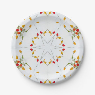 Elegant Vintage Floral Paper Plate