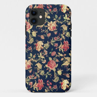 Elegant Vintage Floral Rose iPhone Case