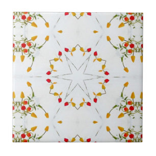 Elegant Vintage Floral Tile