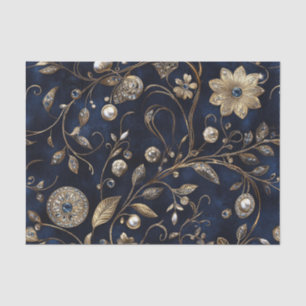 Elegant Vintage Floral Tissue Paper