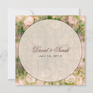 Elegant Vintage Floral Wedding Save The Date
