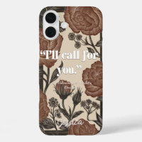 Elegant Vintage Flowers Classy Quote Call For You