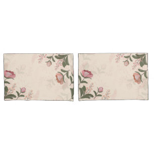 Elegant Vintage Flowers Pillowcase
