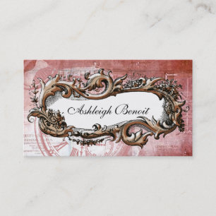 Elegant Vintage Frame Steampunk Business Card