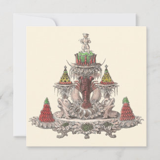Elegant Vintage French Crawfish / Crayfish Boil Invitation