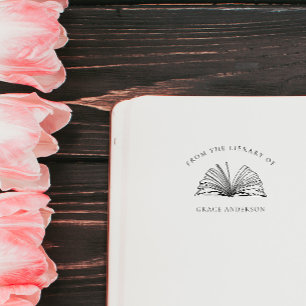 Elegant Vintage From The Library Of Custom Name  Self-inking Stamp