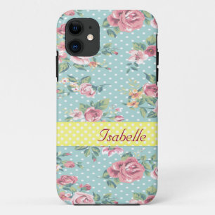 Elegant  vintage gentle floral iPhone 11 case