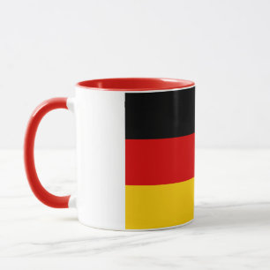 Elegant Vintage German Flag Covered Ceramic Mug