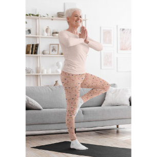 Elegant Vintage Girl Gym Yoga Leggings