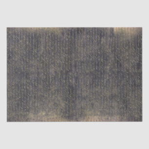 Elegant Vintage Gold Handwritten Letter on Black Tissue Paper