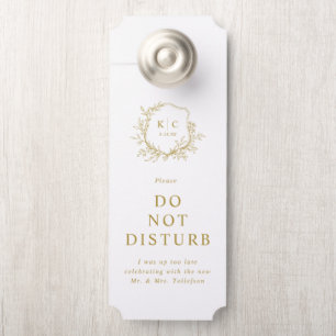 Elegant Vintage Gold Wedding Guest Hotel Bags Door Hanger