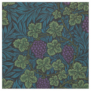 Elegant Vintage Grape Vines Fabric