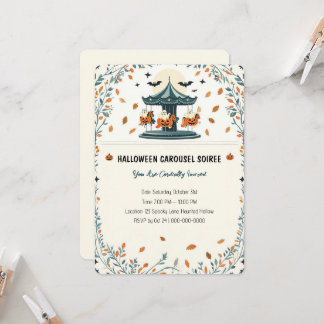 Elegant Vintage Halloween Party Invitation