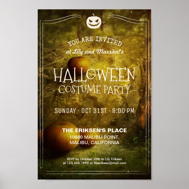 Elegant Vintage Halloween Party | Poster (Front)