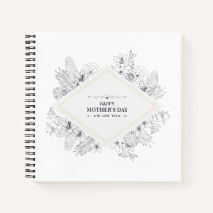 Elegant Vintage Happy Mother's Day   Notebook