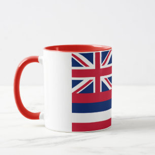 Elegant Vintage Hawaii Flag Covered Ceramic Mug