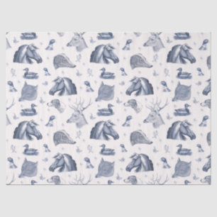 Elegant Vintage Horse English Country Hunting Tissue Paper