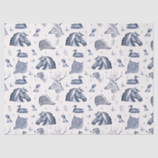 Elegant Vintage Horse English Country Hunting Tissue Paper