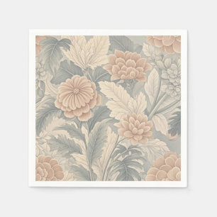 Elegant vintage-inspired floral soft delicate  napkin