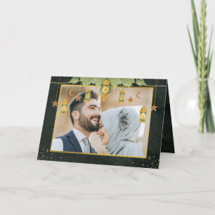 Elegant Vintage Islamic Ramadan Mubarak Photo Card
