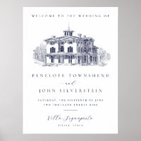 Elegant Vintage Italian Villa Welcome Wedding