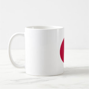 Elegant Vintage Japanese Flag Covered Coffee Mug