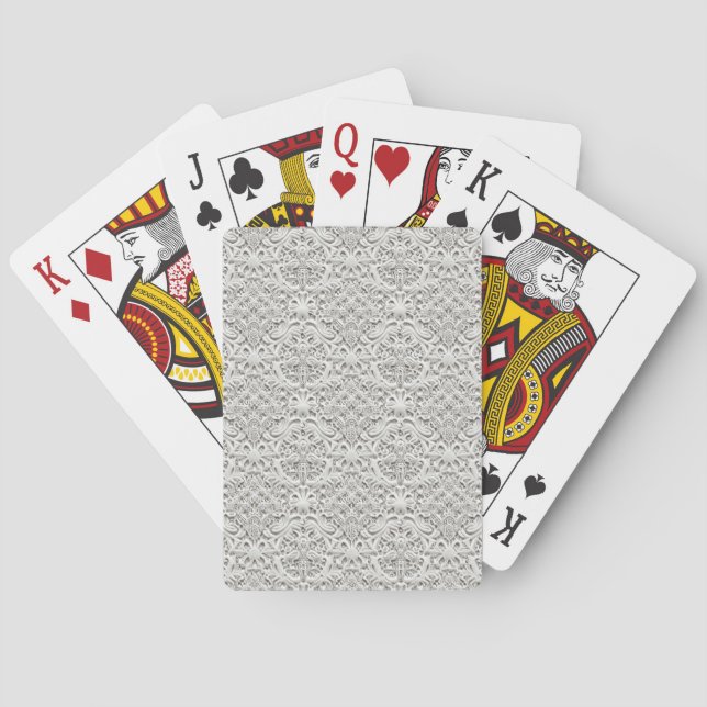 Elegant Vintage Lace Playing Cards (Back)
