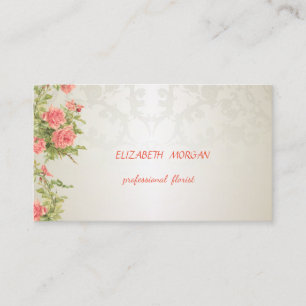 Elegant Vintage ,Lace,Roses Business Card