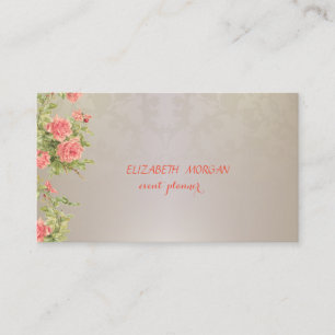 Elegant Vintage ,Lace,Roses Business Card