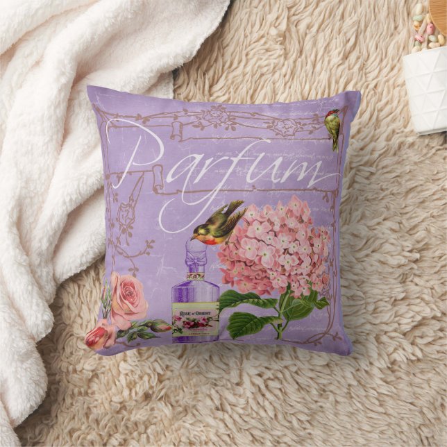 Elegant Vintage Ladies Boudoir Parfum  Cushion (Blanket)