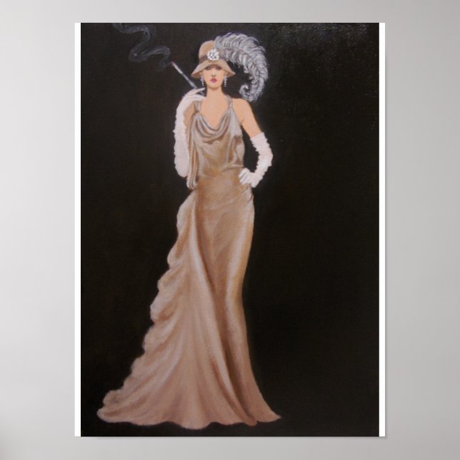 ELEGANT VINTAGE LADY, POSTER (Front)