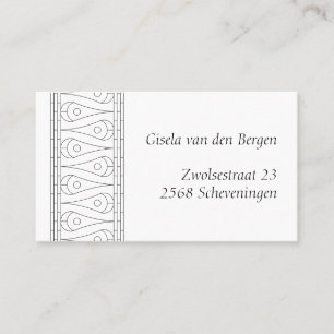 Elegant Vintage Line Art Business Card
