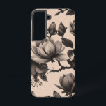 Elegant Vintage Magnolia Tough Case<br><div class="desc">Wrap your phone in timeless elegance with this tough-as-nails case featuring a seamless vintage monochrome illustration of magnolia flowers and branches. This sophisticated pattern captures the delicate beauty of magnolias in various stages of bloom, rendered in intricate detail with a classic, botanical feel reminiscent of historical illustrations. The grayscale palette...</div>