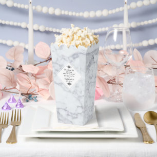 Elegant Vintage Marble Wedding Favour Box