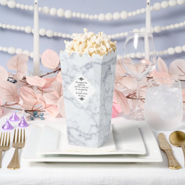 Elegant Vintage Marble Wedding Favour Box (Wedding)