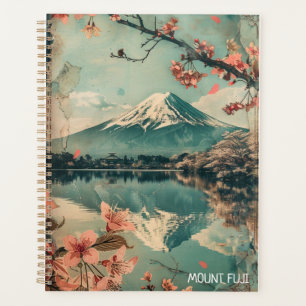 Elegant Vintage Mount Fuji Japan Travel Planner