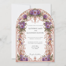Elegant Vintage Nouveau Floral Arch Wedding 