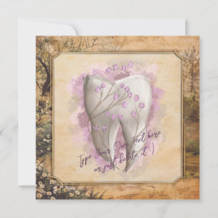 Elegant Vintage Old Fashioned Dental Gift Invitation