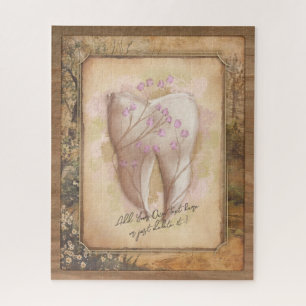 Elegant Vintage Old Fashioned Dental Gift Jigsaw Puzzle