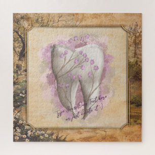 Elegant Vintage Old Fashioned Dental Gift Jigsaw Puzzle