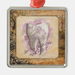 Elegant Vintage Old Fashioned Dental Gift Metal Tree Decoration