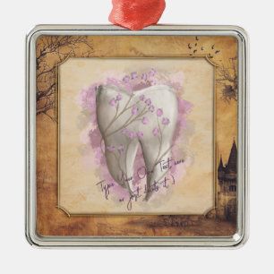 Elegant Vintage Old Fashioned Dental Gift Metal Tree Decoration