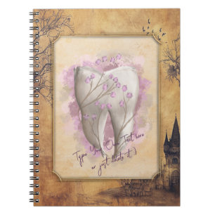 Elegant Vintage Old Fashioned Dental Gift Notebook
