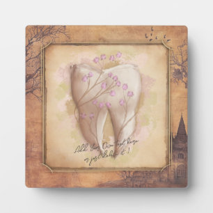 Elegant Vintage Old Fashioned Dental Gift Plaque
