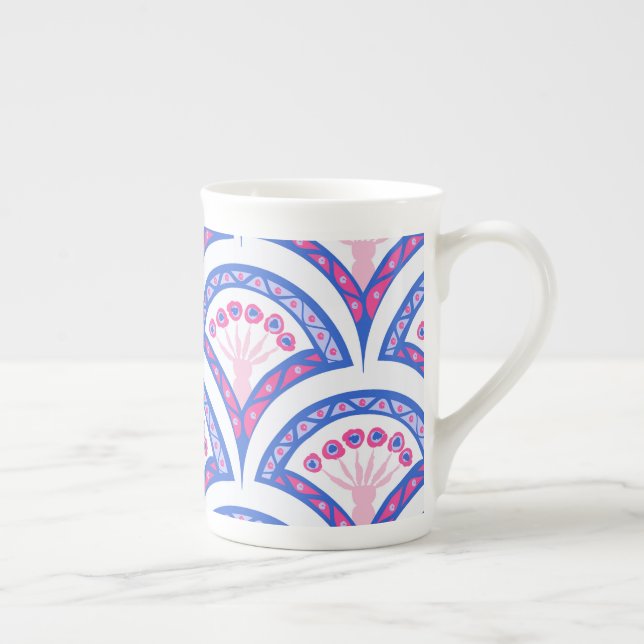 Elegant Vintage Ornamental Artwork Bone China Mug (Right)